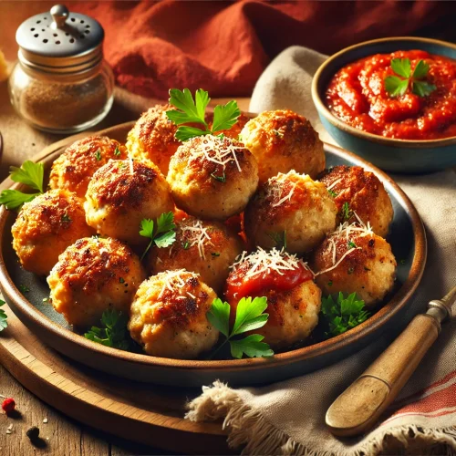 Chicken Meatballs Recipe (Air Fryer Option)