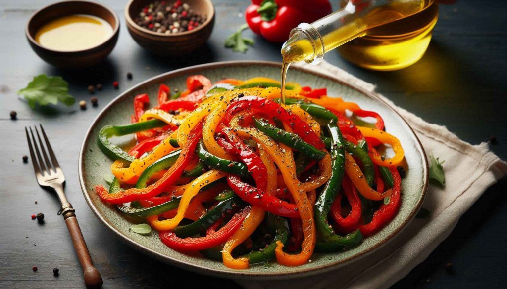 Recipe Title: Roasted Red Pepper Salad