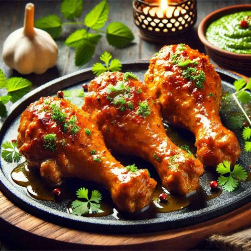 Malai Tangdi Kebab (Creamy Chicken Drumsticks)