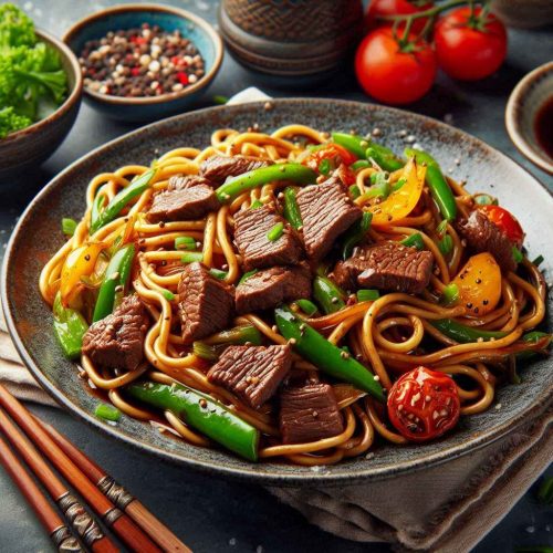 Delicious Beef Stir Fry with Noodles