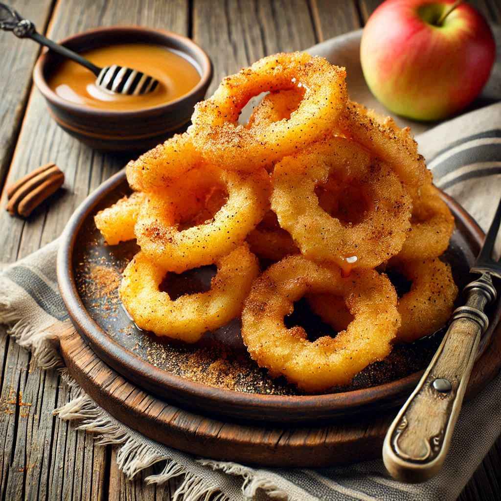 Crispy Golden Apple Rings