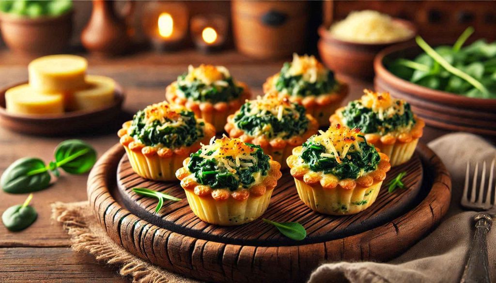 Spinach & Artichoke Cups – Bite-Sized Delights