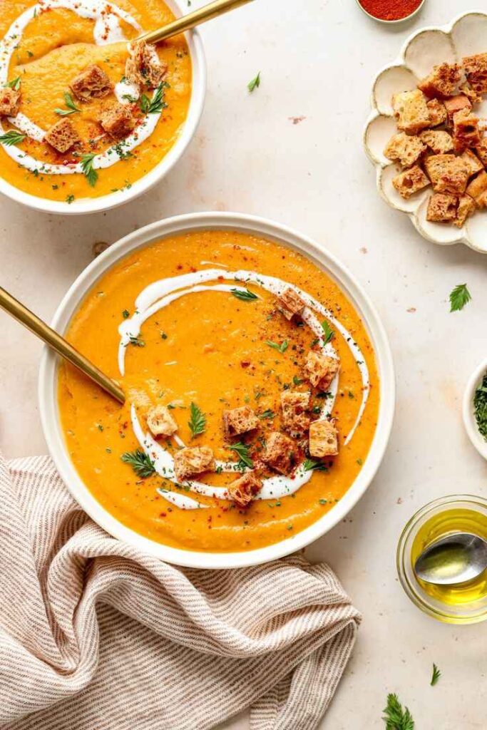 High-Protein Carrot and Red Lentil Soup