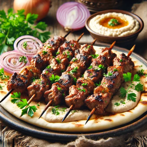 Kabobs & Garlicky Sauce – Middle Eastern Flavors at Home!