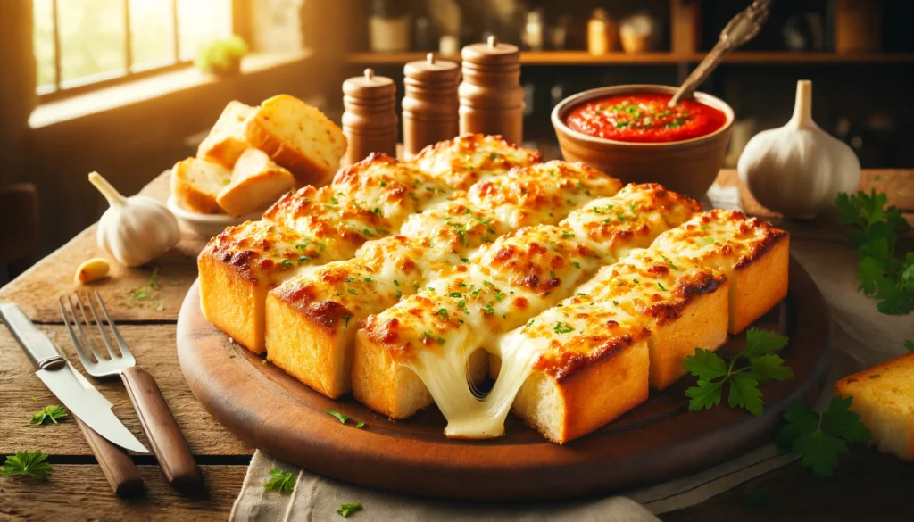 Cheesy Garlic Bread 🧄🧀🔥