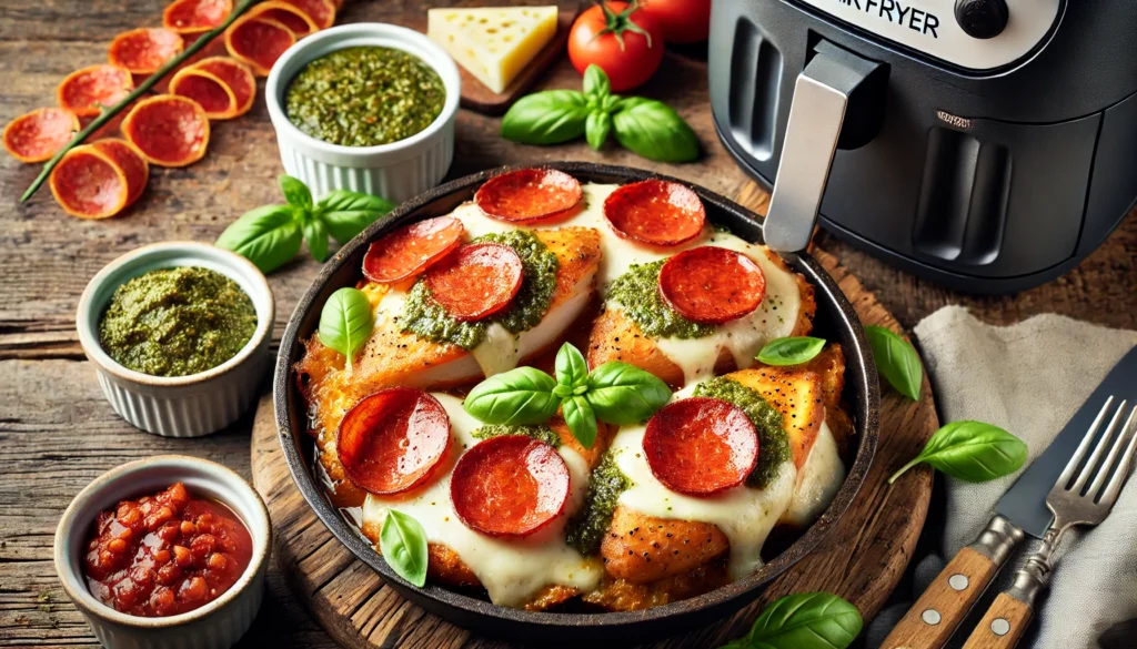 Pepperoni & Pesto Chicken Melt