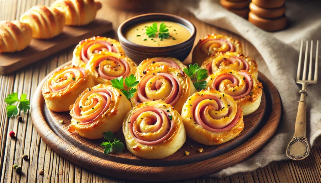 Recipe Title: Ham and Cheese Pinwheel Appetizers