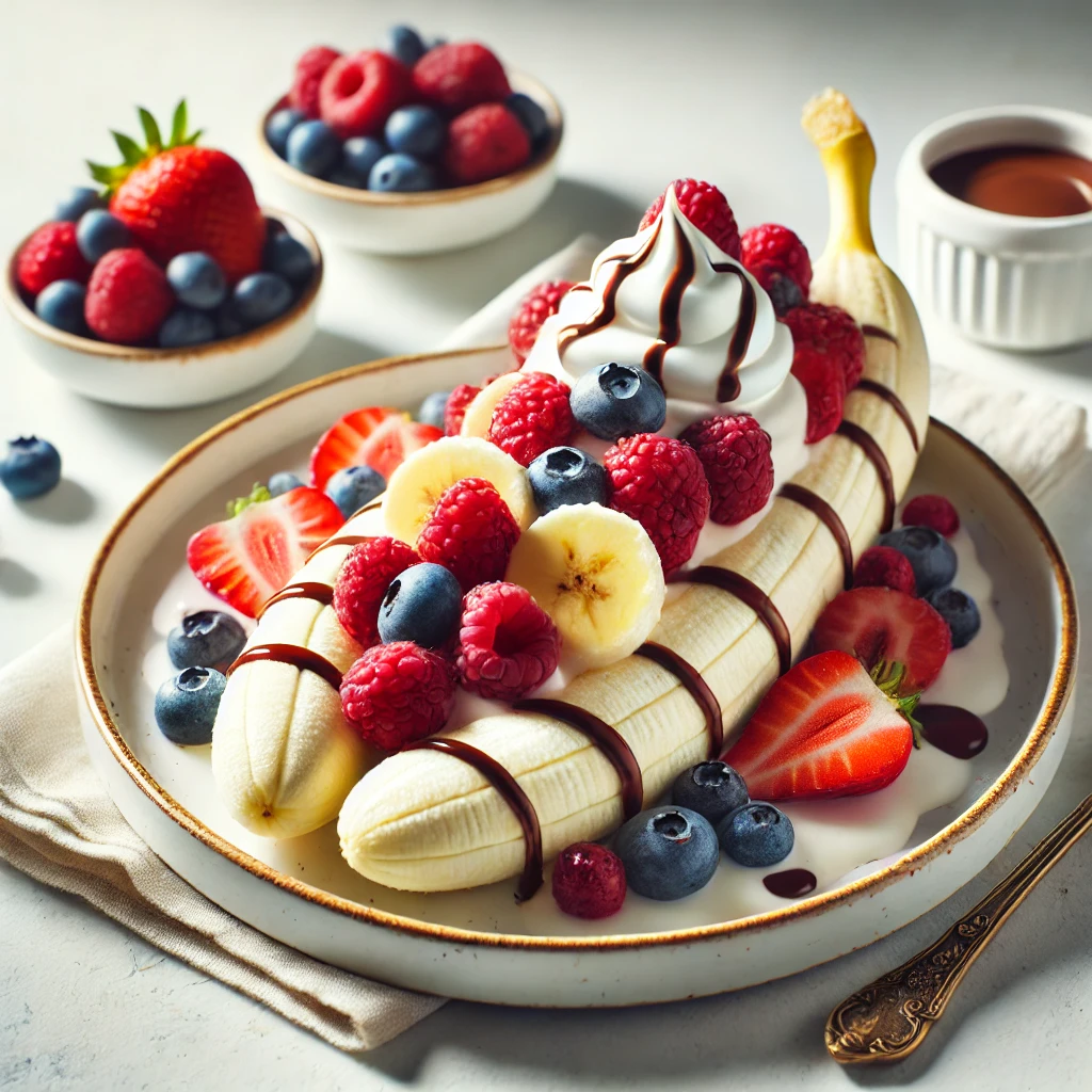 High-Protein Banana Split (Bariatric-Friendly) Recipe 🍓