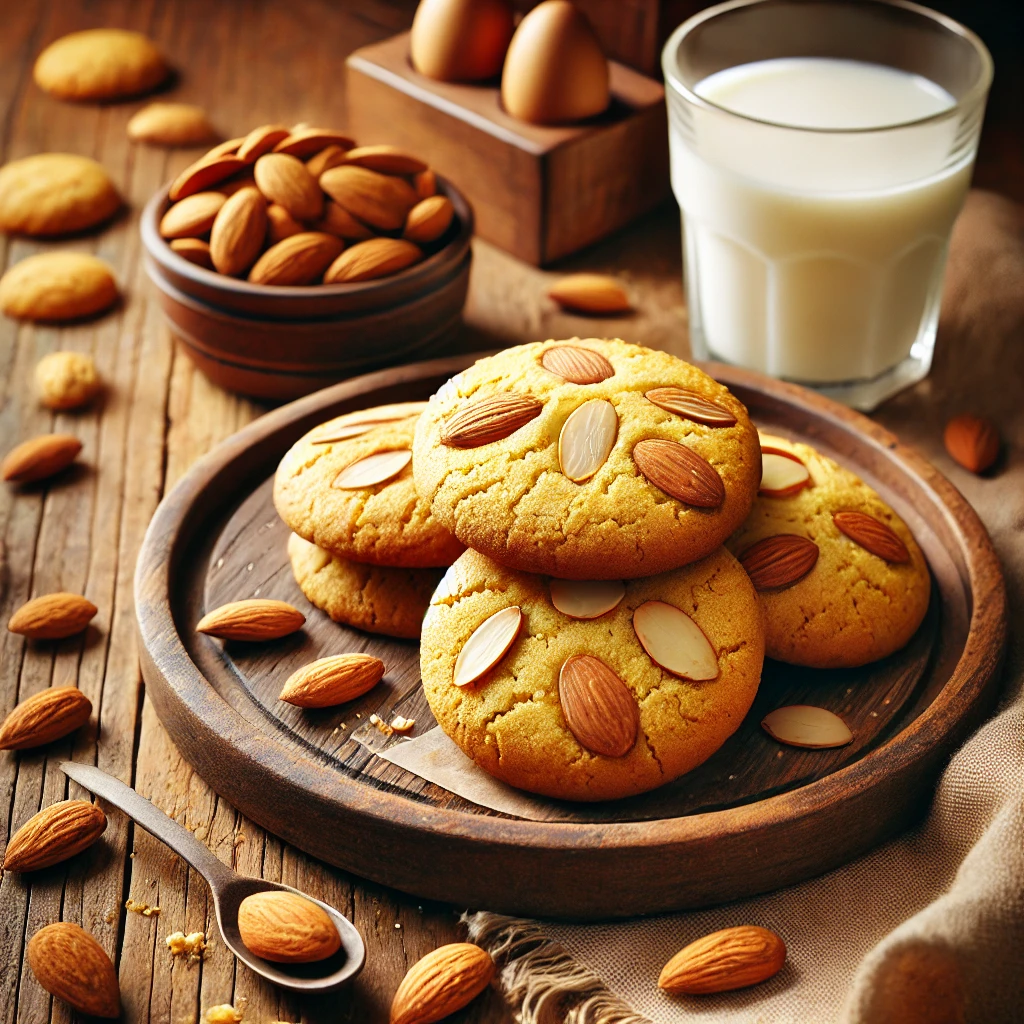 Eggless and Gluten Free Almond Cookie