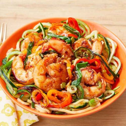 Shrimp and Zucchini Noodles 🍤🥒