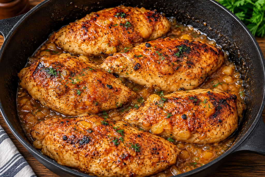 The Slow Cooker Dinner Disaster Honey Peach Glazed Chicken