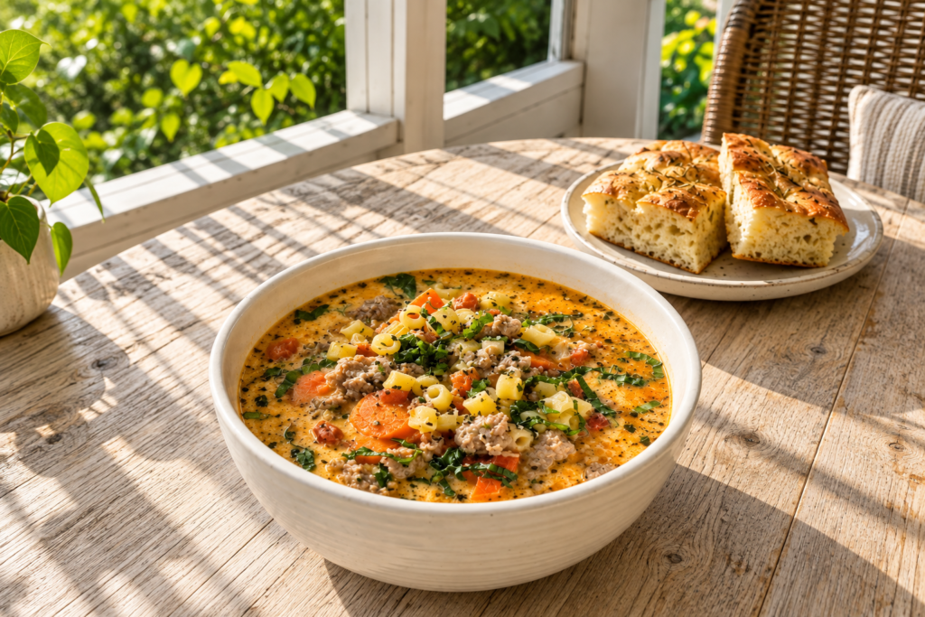 The Rainy Sunday Soup Disaster Italian Sausage and Ditalini Soup