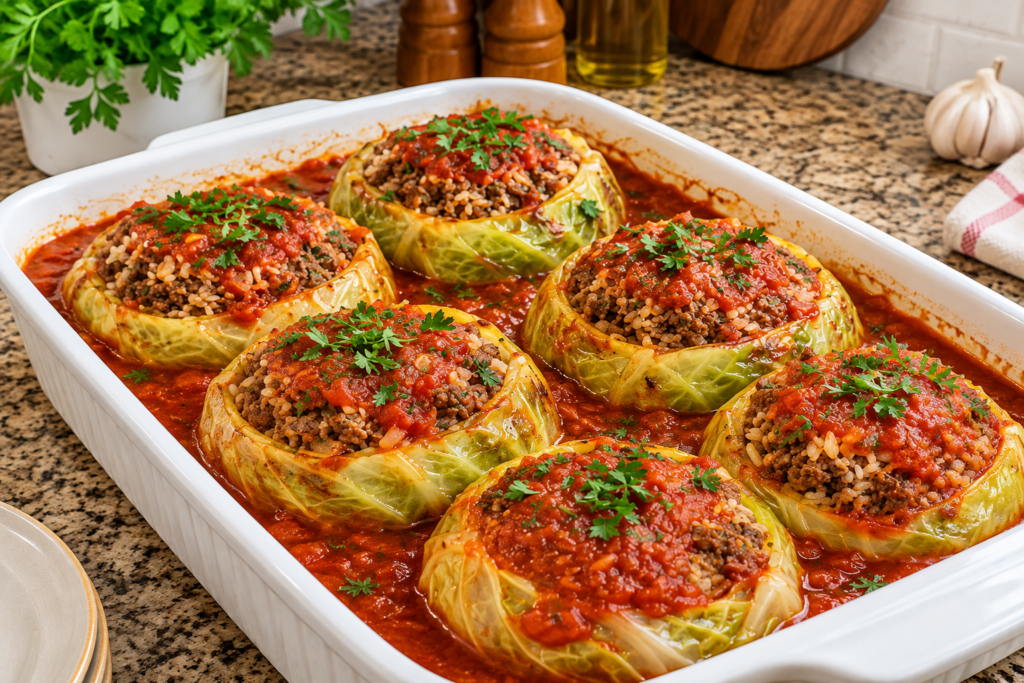 The Falling-Apart Cabbage Roll Disaster Stuffed Cabbage Balls in Rich Tomato Sauce