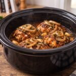 Slow-Cooker French Onion Garlic Herb Chicken Thighs