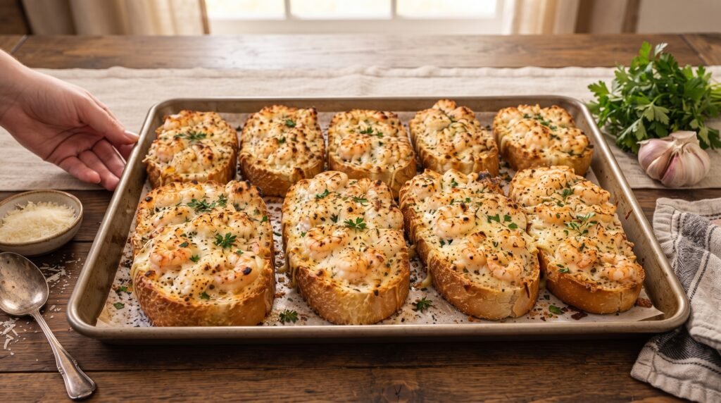 The Ultimate Party Appetizer: How to Master Cheesy Garlic Shrimp French Bread
